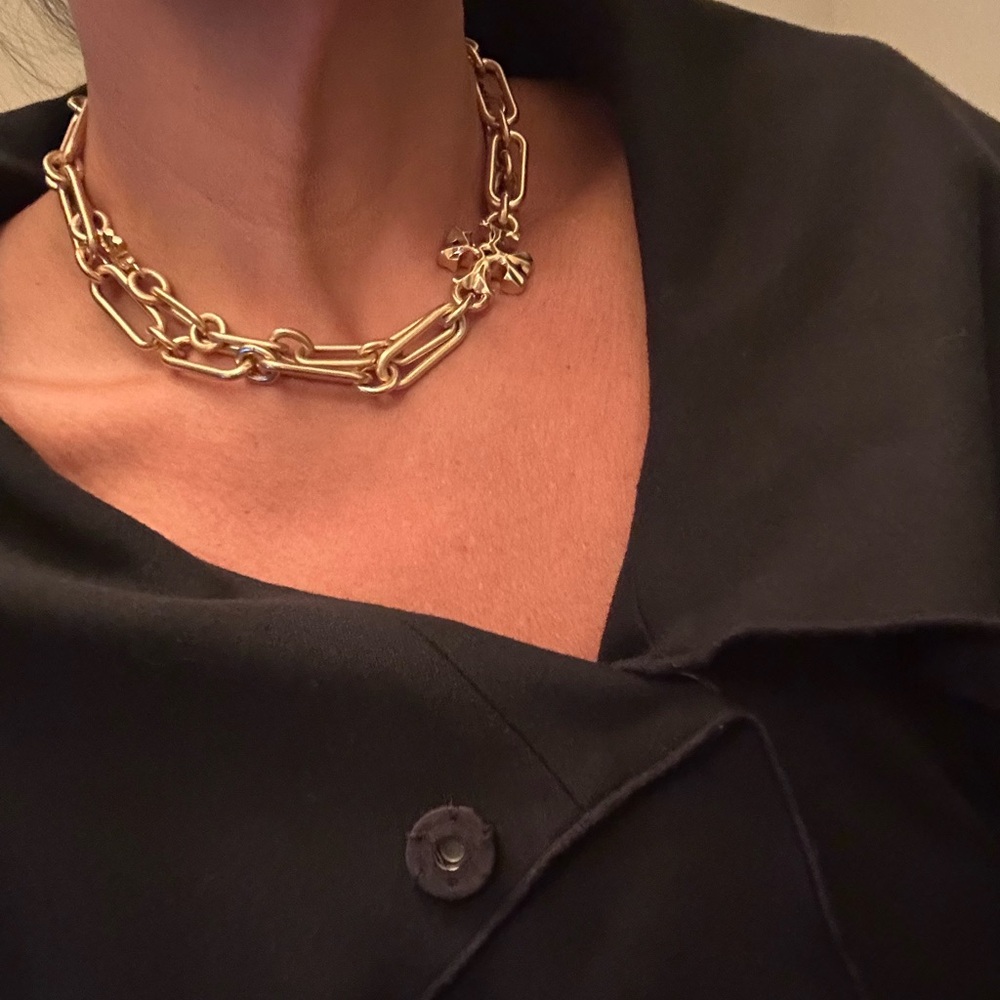 Tory Burch Gold Chain Link Necklace - Picture 5 of 7